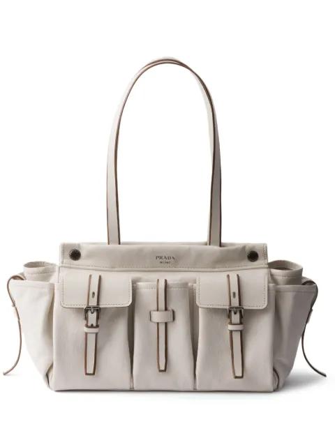 Route large leather tote bag by PRADA