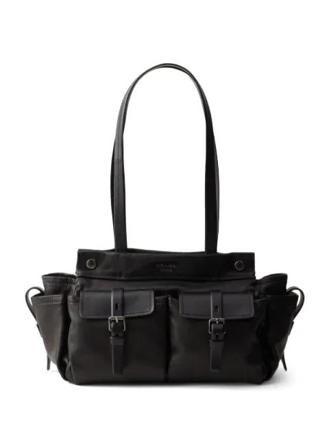 Route medium leather tote bag by PRADA