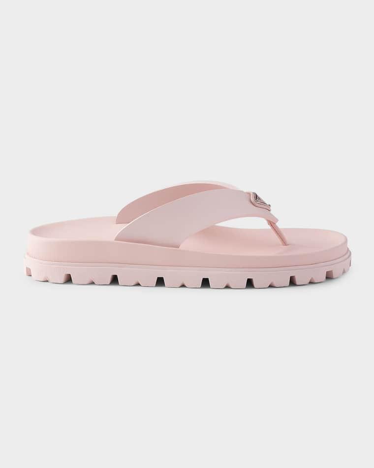 Rubber Thong Sandals by PRADA