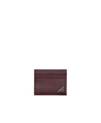 Saffiano Leather Card Holder by PRADA