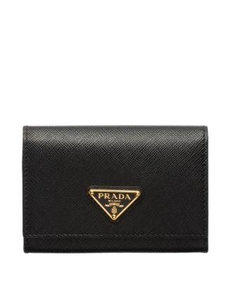 Saffiano Leather Card Holder by PRADA