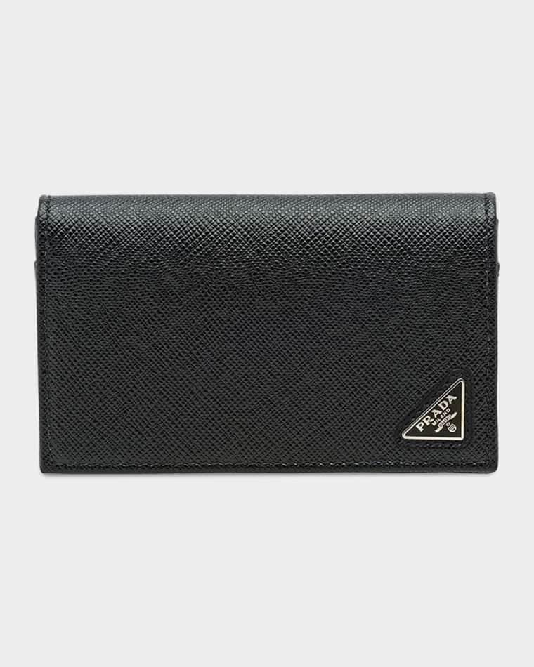 Saffiano Leather Card Holder by PRADA
