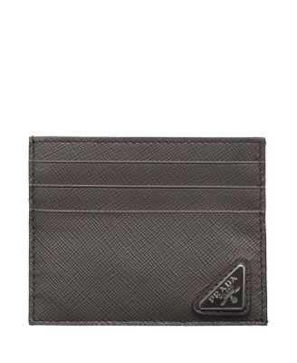 Saffiano Leather Card Holder by PRADA