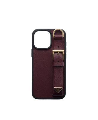 Saffiano Leather Case for Iphone 16 Pro Max by PRADA