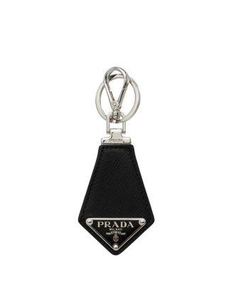 Saffiano Leather Keychain by PRADA
