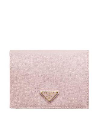 Saffiano Leather Passport Holder by PRADA