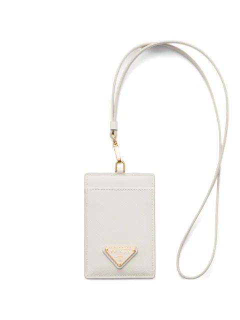 Saffiano leather badge holder by PRADA