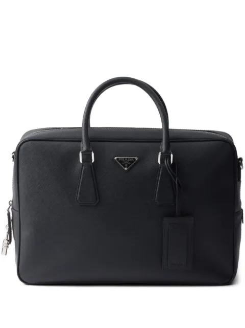 Saffiano leather briefcase by PRADA