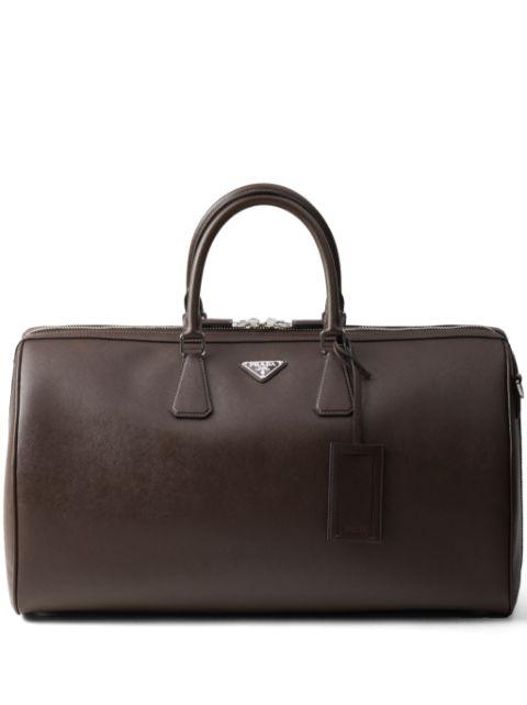 Saffiano leather duffle bag by PRADA