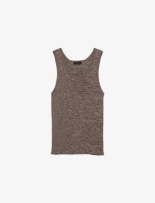 Scoop-Neck Knitted Cotton Tank Top by PRADA