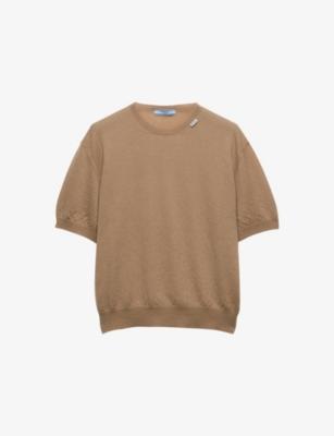 Short-Sleeved Relaxed-Fit Cashmere Jumper by PRADA
