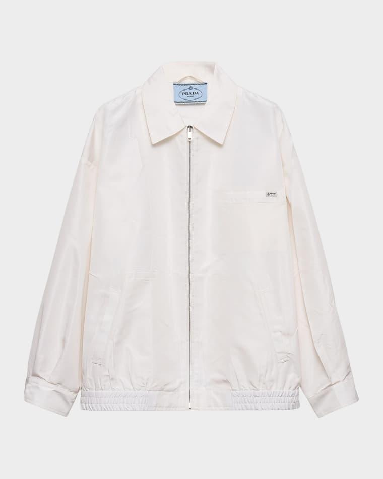Silk Faille Blouson Jacket by PRADA