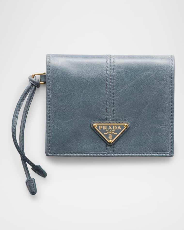 Small Bifold Leather Wallet by PRADA