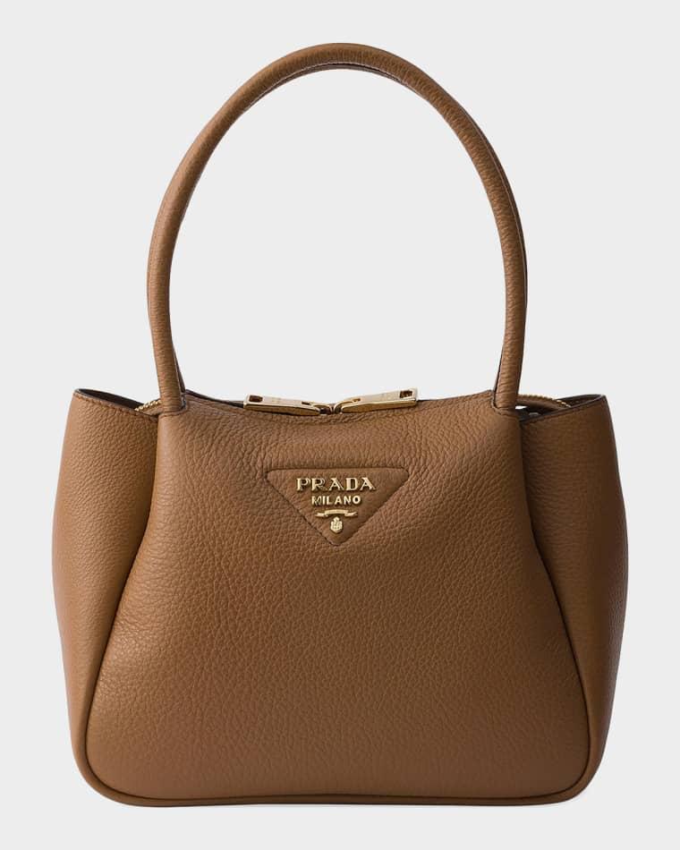 Small Leather Top-Handle Bag by PRADA