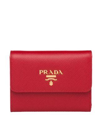 Small Saffiano Leather Wallet by PRADA
