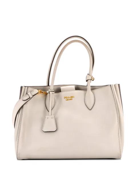 Soft Bibliotheque City Calfskin Medium tote bag by PRADA 