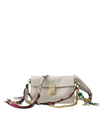 Soft Sound Small Leather Shoulder Bag with Charms by PRADA