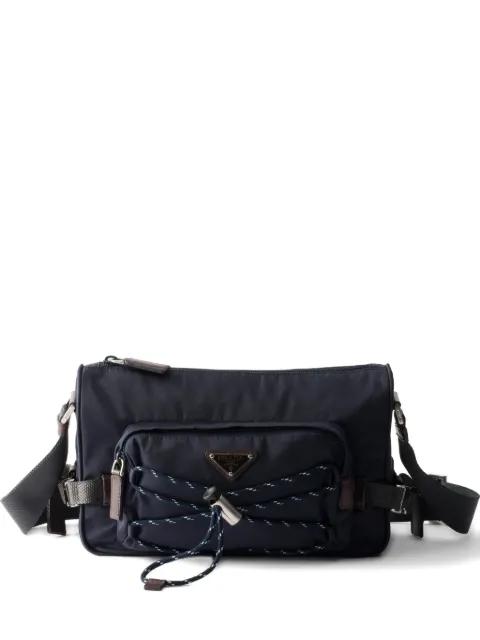 Speedrock Re-Nylon and leather shoulder bag by PRADA