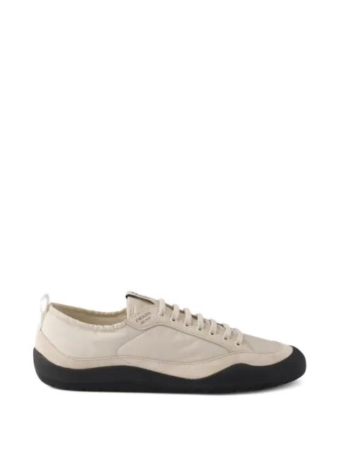 Speedrock elastic-laces suede sneakers by PRADA