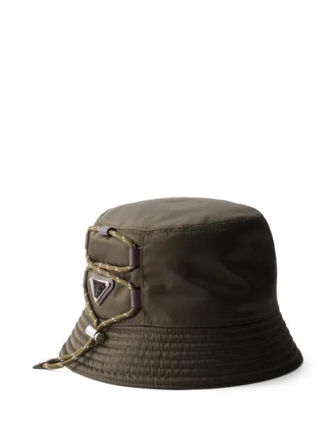 Speedrock triangle-logo bucket hat by PRADA