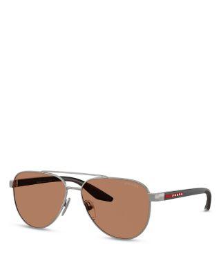 Sport Linea Rossa Aviator Sunglasses by PRADA