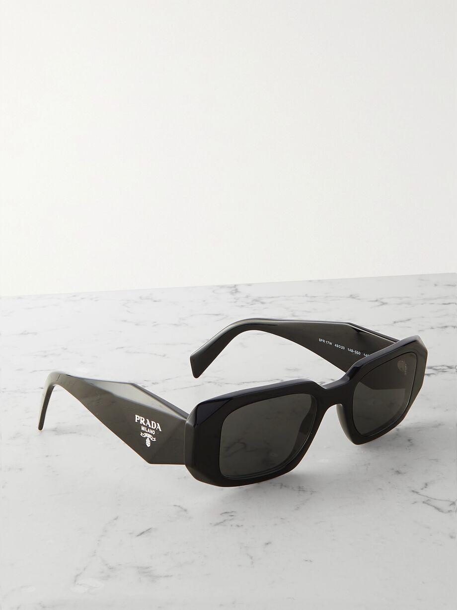Square-frame acetate sunglasses by PRADA