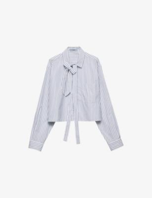 Striped Cotton Poplin Shirt by PRADA