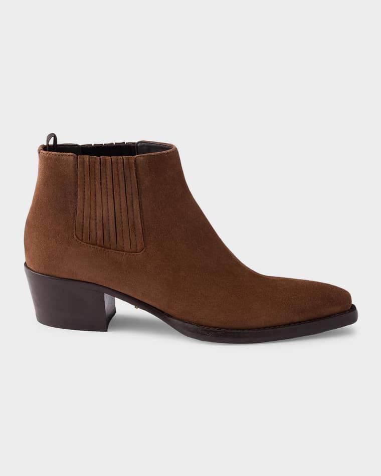 Suede Ankle Boots by PRADA
