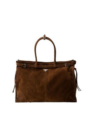 Suede Tote Bag by PRADA