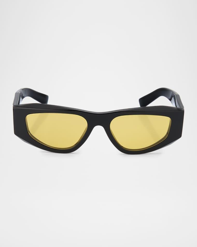 Symbole Acetate Geometric Sunglasses by PRADA
