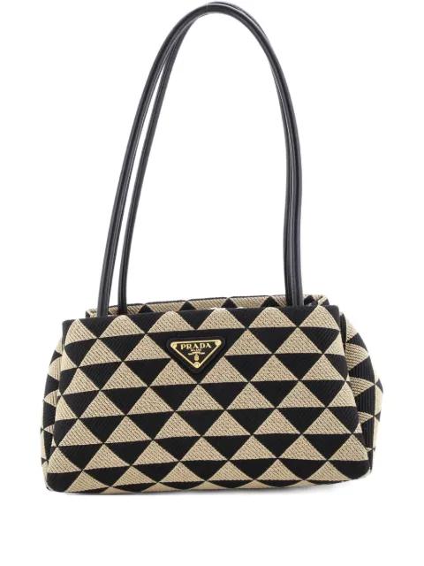 Symbole Jacquard Small shoulder bag by PRADA 