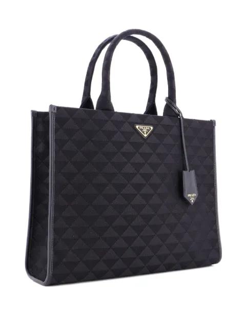 Symbole Shopper Jacquard Large tote bag by PRADA 