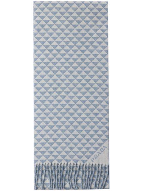 Symbole-geometric motif scarf by PRADA