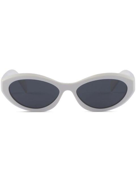 Symbole oval-frame sunglasses by PRADA