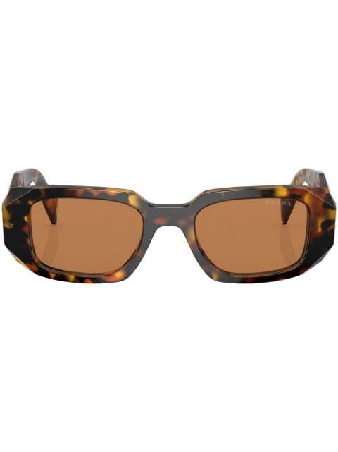 Symbole rectangle-frame tortoise-shell sunglasses by PRADA