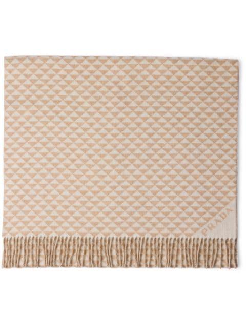 Symbole wool-cashmere stole by PRADA