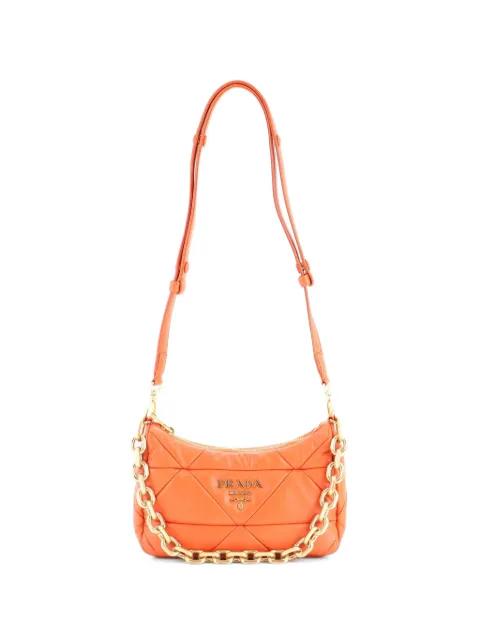 System Convertible Quilted Nappa Leather shoulder bag by PRADA 