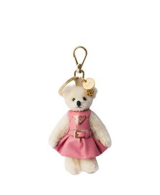 Teddy Keychain Charm by PRADA