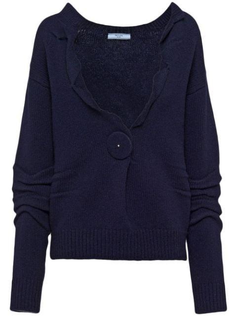 V-neck cashmere jumper by PRADA
