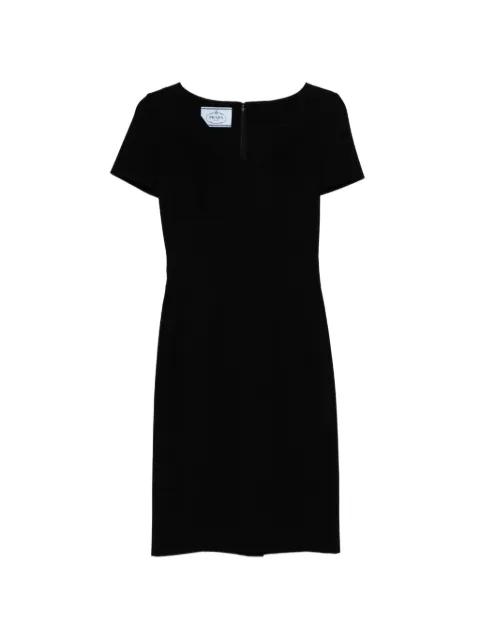 V-neck short-sleeve dress by PRADA 