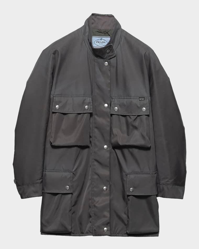 Washed Re-Nylon Rain Jacket by PRADA