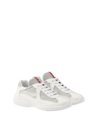 Women's America's Cup Biker Fabric Sneakers by PRADA