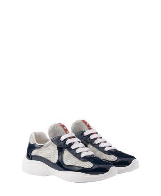 Women's America's Cup Biker Fabric Sneakers by PRADA