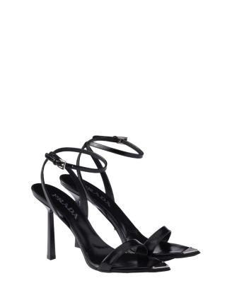 Women's Brushed Leather Sandals by PRADA