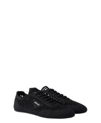 Women's Collapse Crochet Laced Sneakers by PRADA