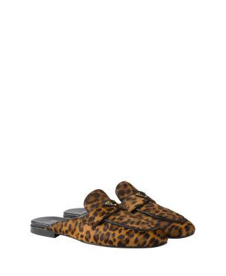 Women's Leopard-Print Leather Mules by PRADA