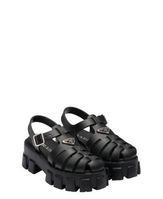 Women's Monolith Foam Rubber Sandals by PRADA