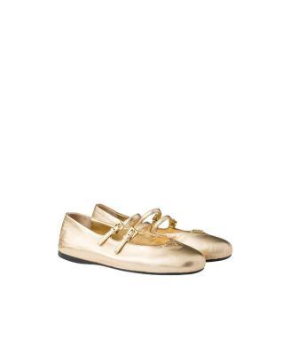 Women's Mordore Nappa Leather Ballerinas by PRADA