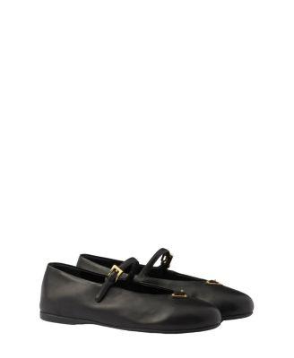 Women's Nappa Leather Ballerinas by PRADA