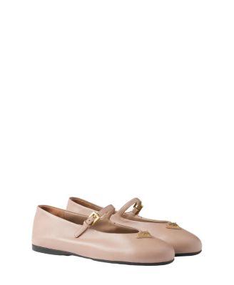Women's Nappa Leather Ballerinas by PRADA